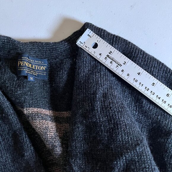 Pendleton Journal Standard Southwestern Wool Blend Sweater Cardigan Men's Size M - Picture 8 of 10